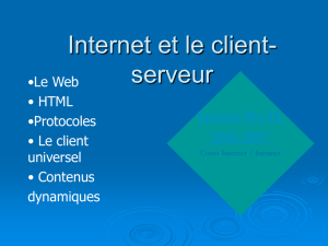 Internet et client-serveur