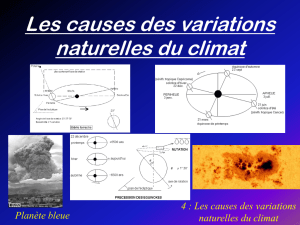 Les causes des variations naturelles du climat