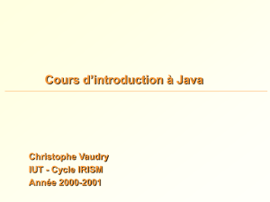 Le langage Java