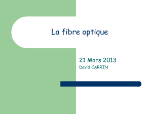 Introduction à la fibre optique