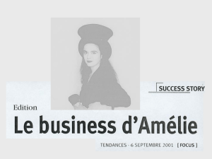 Le business d`Amélie