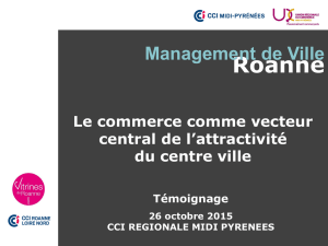 Roanne Management de Ville - CCI Midi