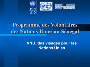 (VNU) Sénégal (document PowerPoint)