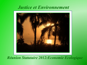 Justice et Environnement - Soeurs de Sainte