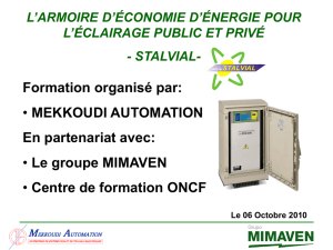 STALVIAL - A propos de MEKKOUDI AUTOMATION