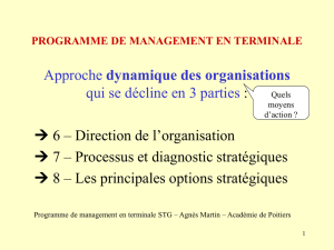 programme de management en terminale