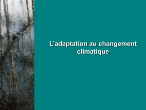 Les impacts du changement climatique