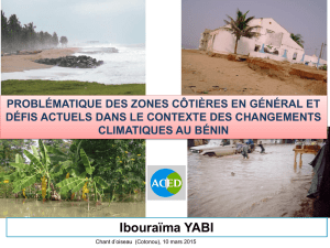 Vulnérabilité des zones côtières (AO et Bénin) - aced