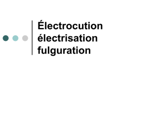 Electrocution electrisation fulguration
