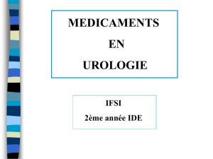 les immunosuppresseurs Modificateurs du pH urinaire