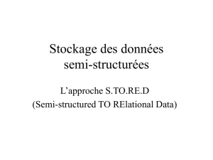 Stockage des données semi-structurées