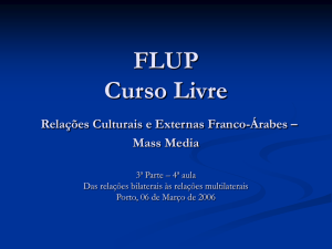 FLUP Curso Livre Relações Culturais e Externas Franco