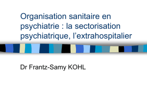 Organisation sanitaire en psychiatrie : la sectorisation