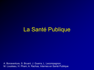 La Santé Publique en France - SPI - Internes de Santé Publique d`Île