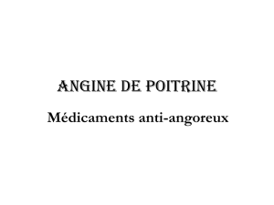 ANGINE DE POITRINE