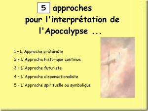5 aproches pour l`interpretation de l`apocalypse