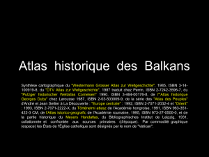 Atlas historique des Balkans