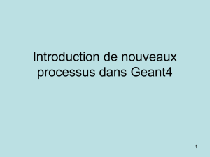 Processus dans Geant4