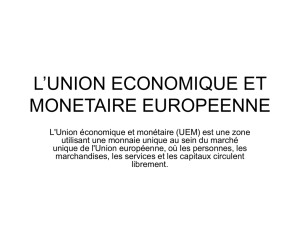 l`union monetaire europeenne