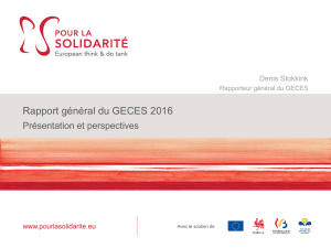 Rapport général du GECES 2016