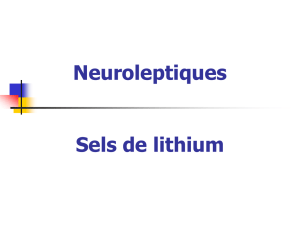 Les sels de lithium
