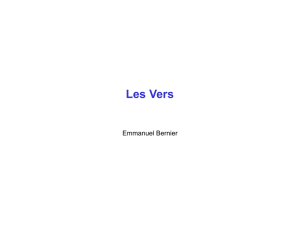 Les Vers - Emmanuel Bernier