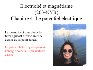 Chapitre #4: Le potentiel électrique