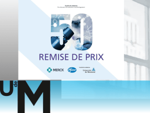 Remise des Prix d`excellence - Faculté de médecine de l`Université