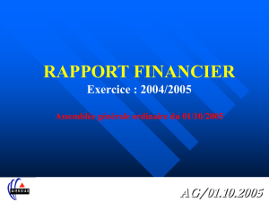 Rapport financier