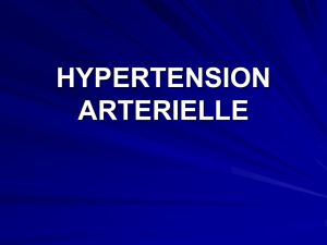 HYPERTENSION ARTERIELLE