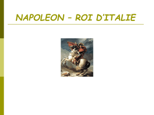 NAPOLEON – ROI D`ITALIE