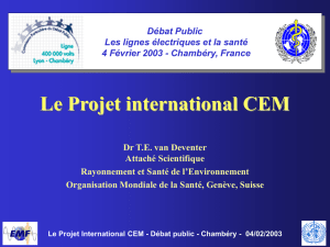 Le Projet International CEM - Débat public - Chambéry