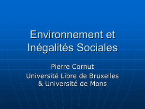 Environnement et Inégalités Sociales