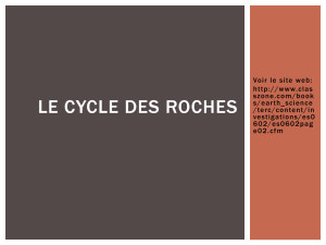 Notes le cycle des roches
