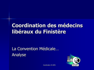 Convention médicale 1- Parcours de soins et coordination
