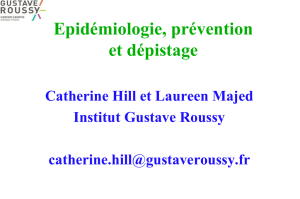 Epidémiologie - Gustave Roussy