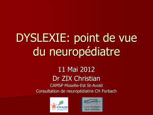 Voir Power Point du Dr ZIX