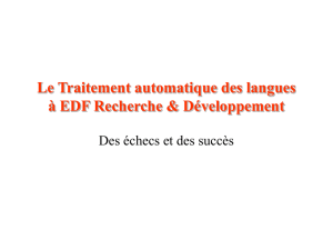 EDF et TAL