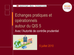 QIS5 - Institut des Actuaires