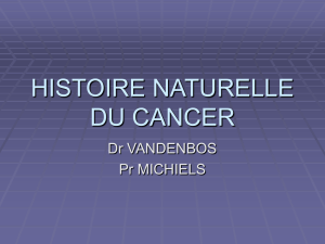 histoire naturelle du cancer