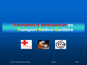Formation d` ambulancier en Transport Médico