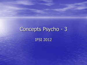 Concepts Psycho - ifsi du chu de nice 2012-2015