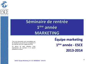 Introduction au marketing Séance 1
