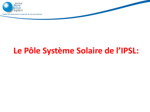 Le pôle système solaire de l`IPSL - Mars Climate Database