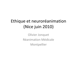 ethique et neuroreanimation.