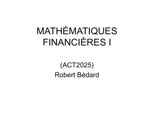 mathématiques financières i