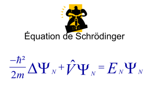 Equation de Schrodinger