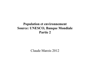 Cours 17 Cartes population et environnement UNESCO