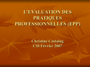 l`evaluation des pratiques professionnelles (epp)