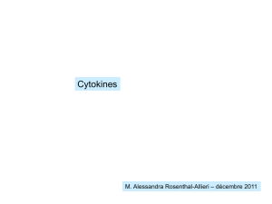 cytokines et chimiokines Noms différents
